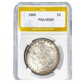 1889 Morgan Silver Dollar PGA MS65