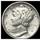 1921-D Silver Mercury Dime LIGHTLY CIRCULATED