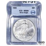 1999 Silver Eagle ICG MS69