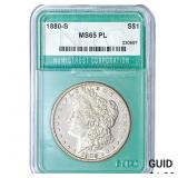 1880-S Morgan Silver Dollar NTC MS65 PL