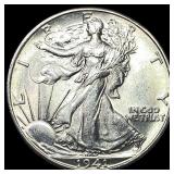 1941-D Silver Walking Liberty Half Dollar UNCIRCUL