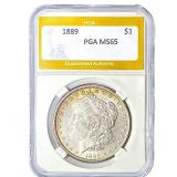 1889 Morgan Silver Dollar PGA MS65
