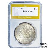 1879-S Morgan Silver Dollar PGA MS64