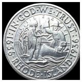 1936-S Rhode Island Silver Half Dollar UNCIRCULATE