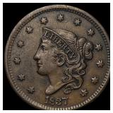 1837 Coronet Head Large Cent CHOICE AU