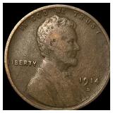 1914-D Lincoln Wheat Cent LIGHTLY CIRCULATED