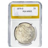 1879-O Morgan Silver Dollar PGA MS63