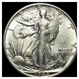 1944 Silver Walking Liberty Half Dollar CHOICE AU