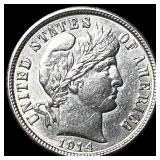 1914 Barber Dime UNCIRCULATED