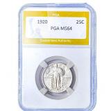 1920 Standing Liberty Quarter PGA MS64