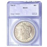 1887-O Morgan Silver Dollar SEGS MS63