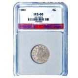 1883 Liberty Victory Nickel AGP MS66