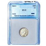 1909-O Barber Dime NNC MS62