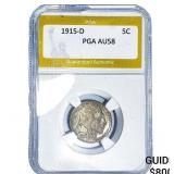 1915-D Buffalo Nickel PGA AU58