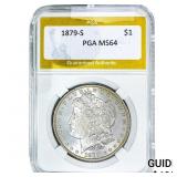 1879-S Morgan Silver Dollar PGA MS64