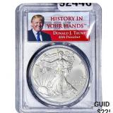 2017 Silver Eagle PCGS MS69 Trump