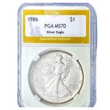 1986 Silver Eagle PGA MS70