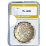 1921 Morgan Silver Dollar PGA MS63