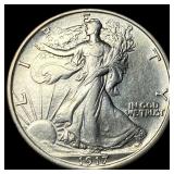 1917-S Silver Walking Liberty Half Dollar  LIGHTL