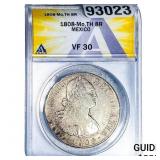 1808-Mo TH Mexico Silver 8 Reales ANACS CF30