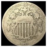 1873 Shield Nickel LIGHTLY CIRCULATED