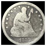 1857 Seated Liberty Quarter NICELY CIRCULATED