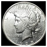 1925-S Silver Peace Dollar CLOSELY UNCIRCULATED