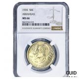 1935 Arkansas Half Dollar NGC MS66