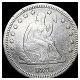 1876-S Silver Quarter Dollar NEARLY UNCIRCULATED