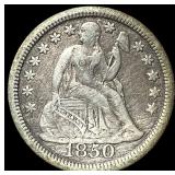 1850 Seated Liberty Dime NEARLY UNCIRCULATED