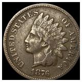 1876 Indian Head Cent LIGHTLY CIRCULATED