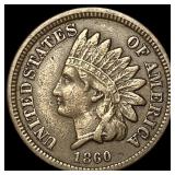 1860 Indian Head Cent NEARLY UNCIRCULATED