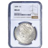 1899 Morgan Silver Dollar NGC MS63