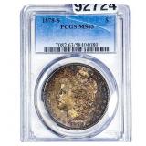 1878-S Morgan Silver Dollar PCGS MS63