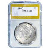 1884-O Morgan Silver Dollar PGA MS63