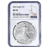 2024 Silver Eagle NGC MS70
