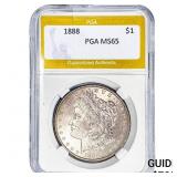 1888 Morgan Silver Dollar PGA MS65