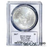 2017 Silver Eagle PCGS MS69 Trump