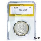 1963 Franklin Half Dollar PGA MS65