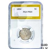 1894 Liberty Victory Nickel PGA PR64