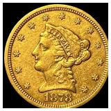 1878 Gold $2.50 Liberty Head Quarter Eagle NEARLY