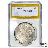 1884-O Morgan Silver Dollar PGA MS63