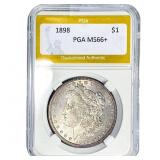 1898 Morgan Silver Dollar PGA MS66+