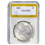 1889 Morgan Silver Dollar PGA MS66