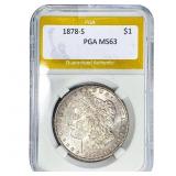 1878-S Morgan Silver Dollar PGA MS63