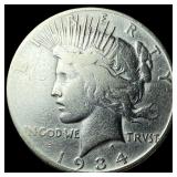 1934-S Silver Peace Dollar LIGHTLY CIRCULATED