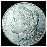 1892 Silver Morgan Dollar NEARLY UNCIRCULATED