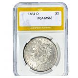 1884-O Morgan Silver Dollar PGA MS63