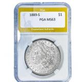 1889-S Morgan Silver Dollar PGA MS63