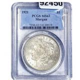1921 Morgan Silver Dollar PCGS MS63
